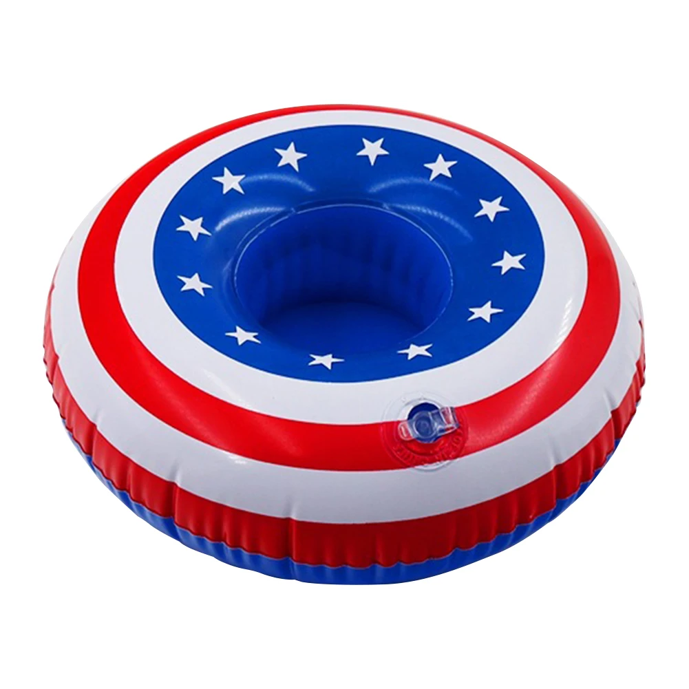 

Air Mattresses for Cup Inflatable National Flag Drinks Cup Holder Pool Toy Party Floats Bar Coasters Floatation Devices