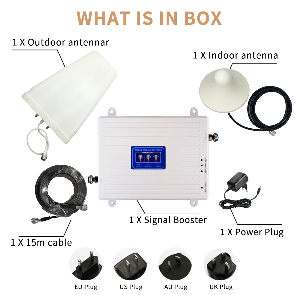 2G 3G 4G Cellular Signal Amplifier LTE 1800