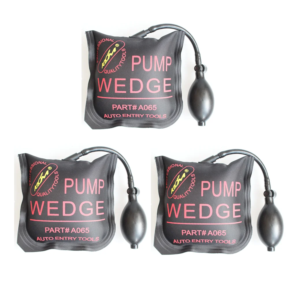 

Universal Use KLOM Auto Air Wedge Pump Alignment Tool Inflatable Shim Pry Bar Kits and Leveling Tool 3pcs/Bag