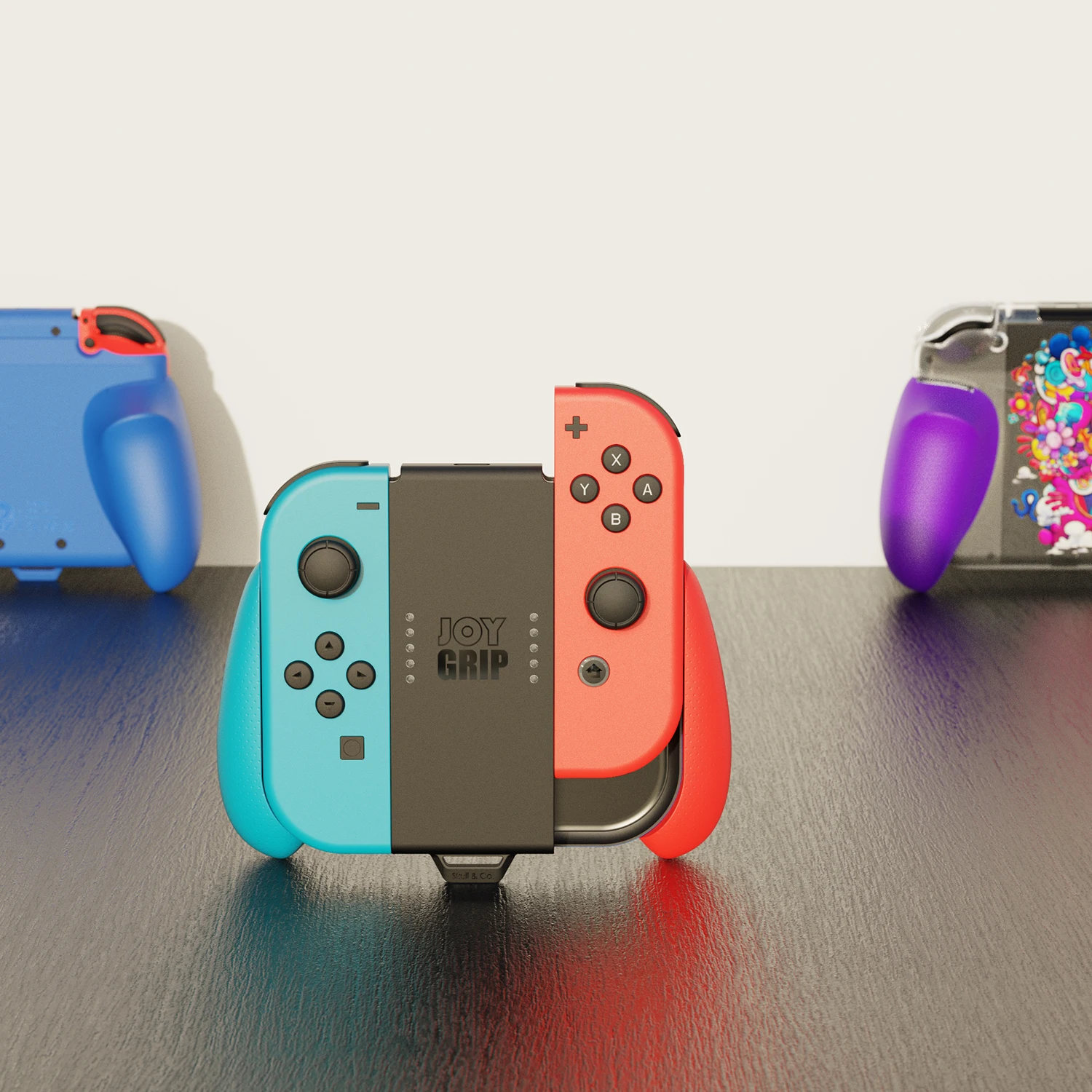 Skull & co. joygrip joycon carregador de