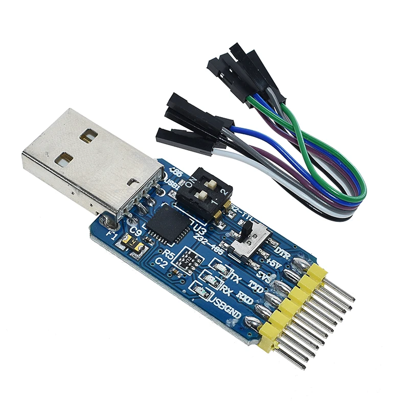 CP2102 USB 2,0 UART ttl 5PIN Соединительный модуль последовательный преобразователь STC заменить FT232 CH340 PL2303 - Цвет: 6 in 1 CP2102