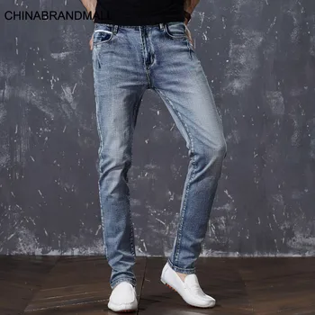 

Jnf8908 # Straight Big Size Jeans Young Men Personality Trend Long Pants 28-44