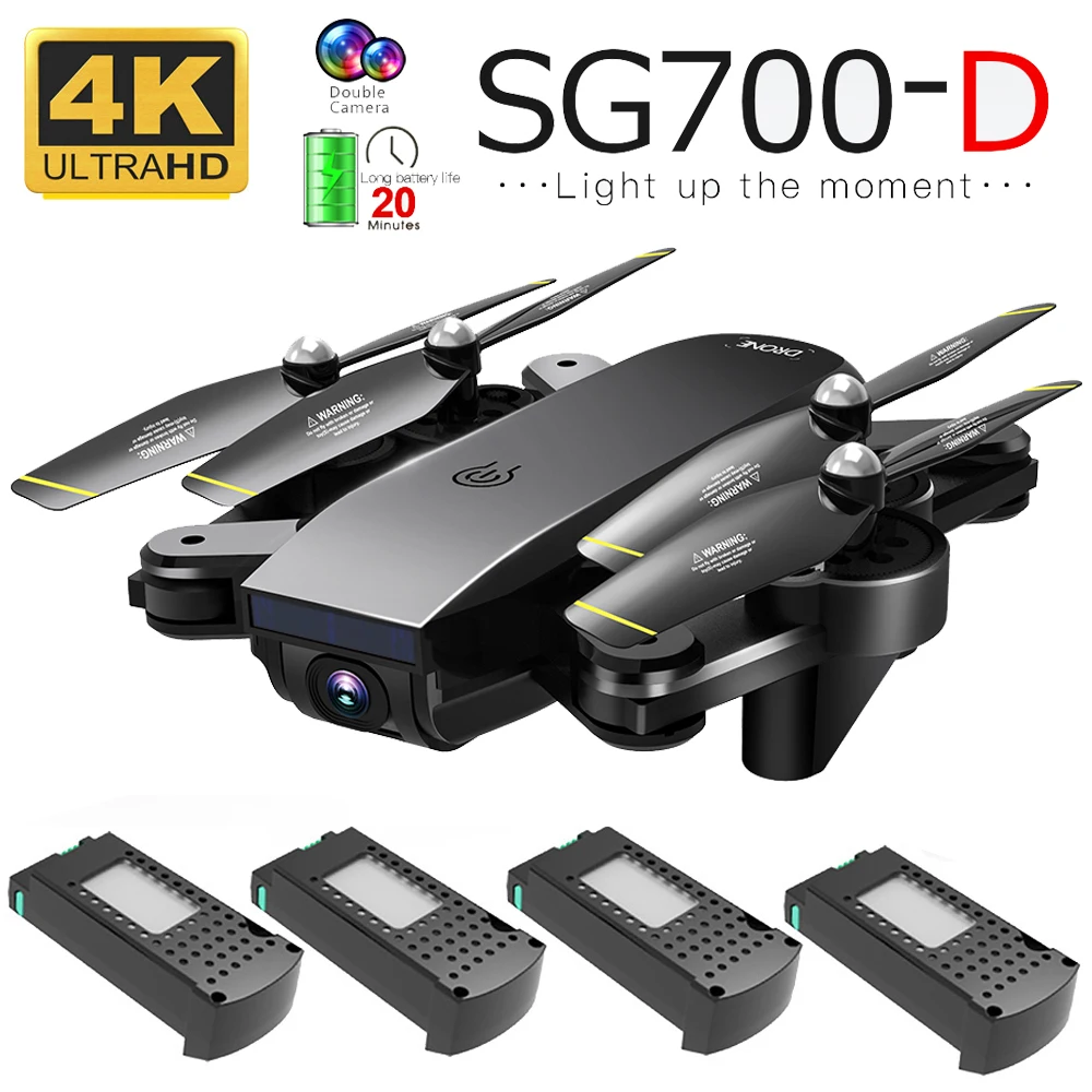 

SG700D 4K Quadcopter Dron Drones With Camera Hd Mini Drone Rc Helicopter Toys Profissional Drohne Com Camera Quadrocopter Racing
