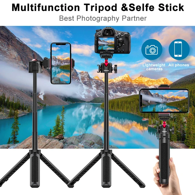 Ulanzi MT-16 Extend Tablet Tripod with Cold Shoe for Microphone LED Video Fill Light Smartphone SLR Camera Tripod - Hình ảnh 5
