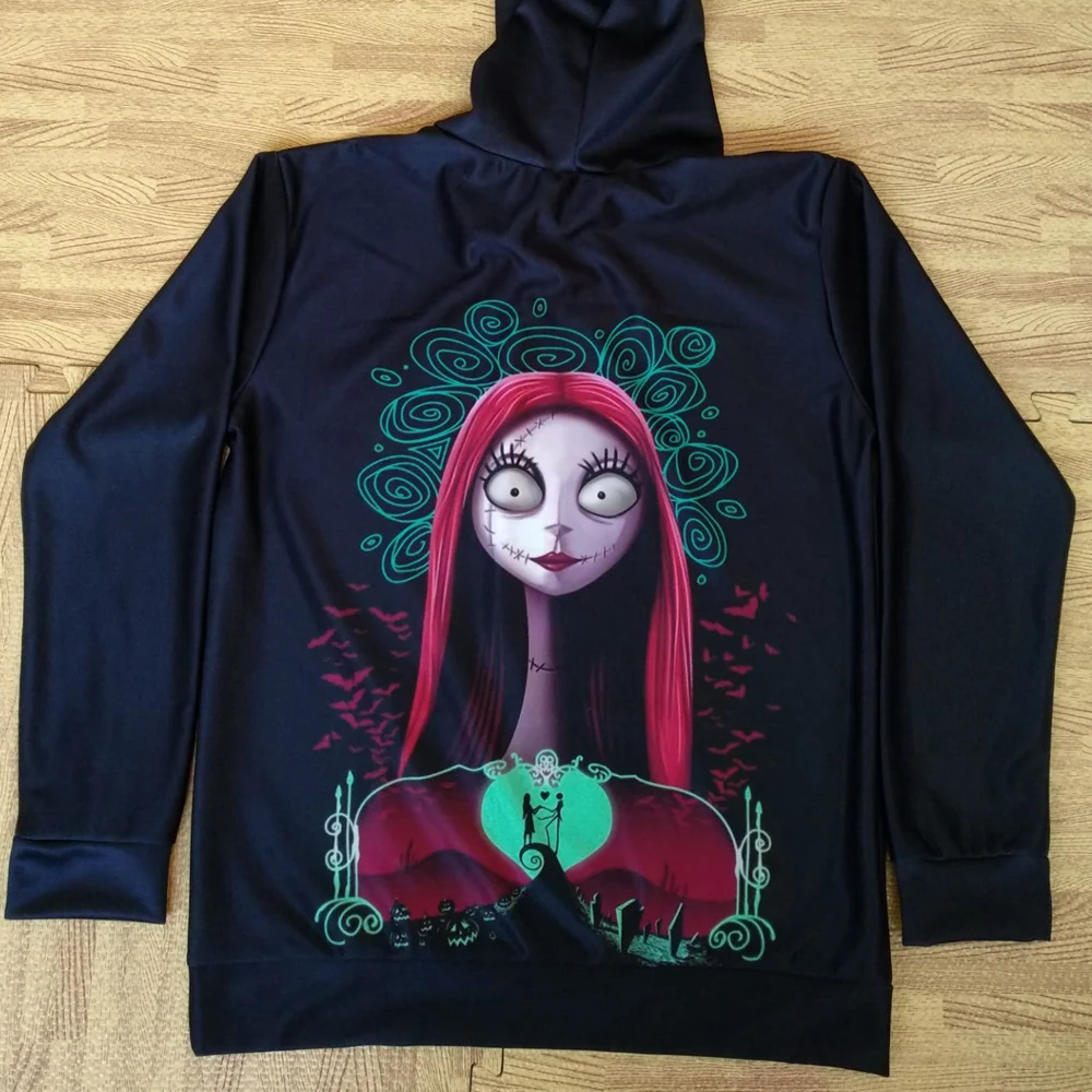  Plus Size XS-7XL Men Women Hoodies /Tees Outerwear Fashion Nightmare Before Christmas Jack 3D Print