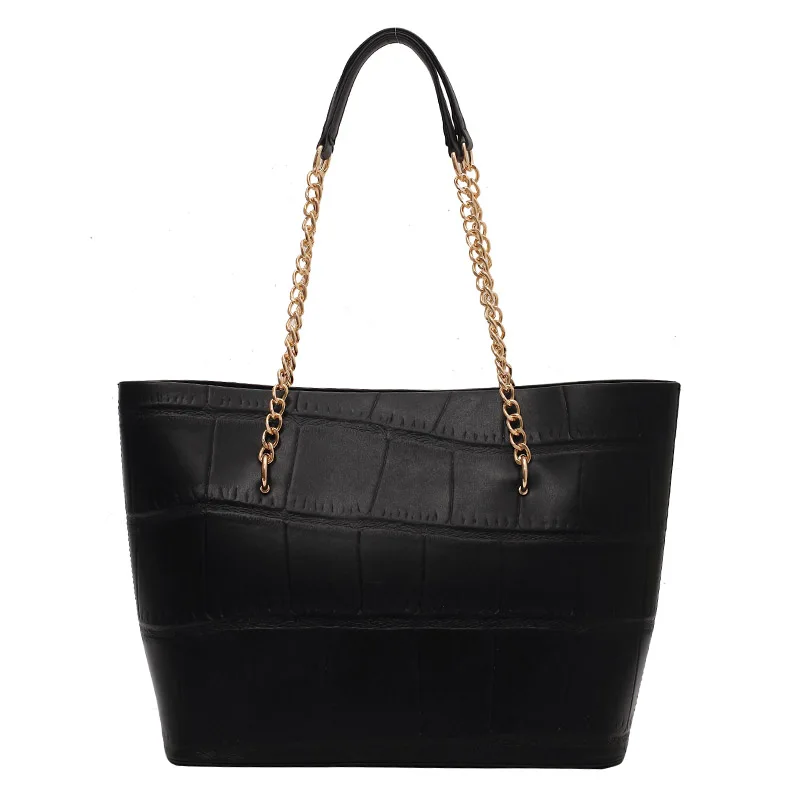 Stone Pattern PU Leather Luxury High Capacity Tote Handbag for Women 2021 Trends Brand Designer Travel Shoulder Shopping Bag |