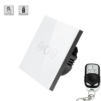 

EU/UK Standard LED Light Touch Switch Universal Wall Power Bulb Remote Control Switch 433mhz Glass Panel Sensor Switches 220V