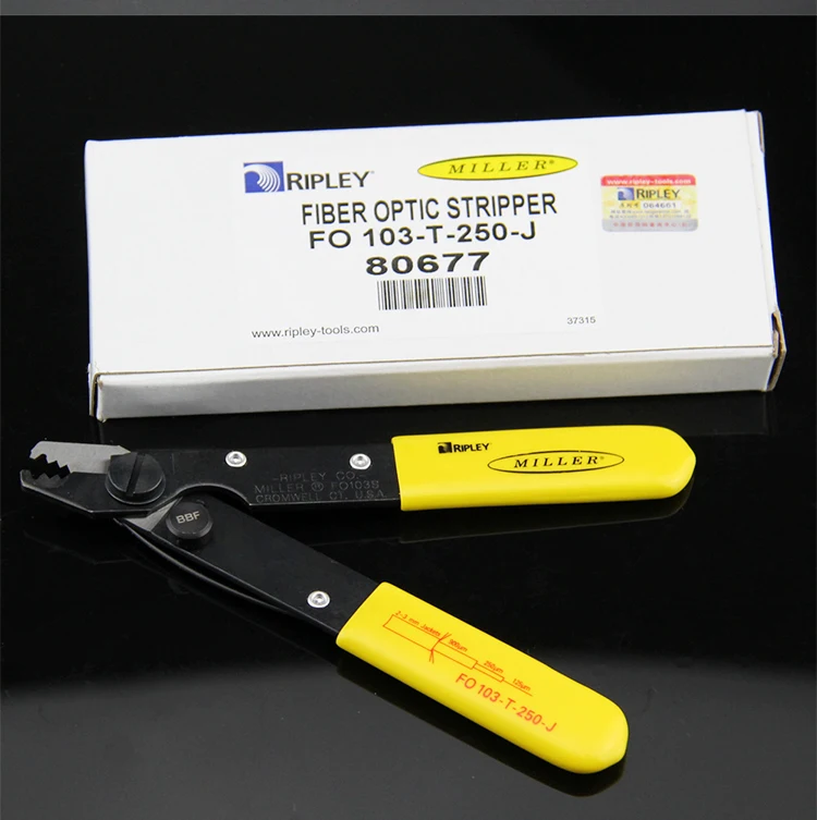 Original imported Miller Fiber Optic Stripper FO 103-T-250-J three port three holes fiber loose tube stripping pliers 100% new imported original irfp90n20dpbf irfp90n20d irfp90n20 fp90n20d to247 field effect three pole 200v 94a