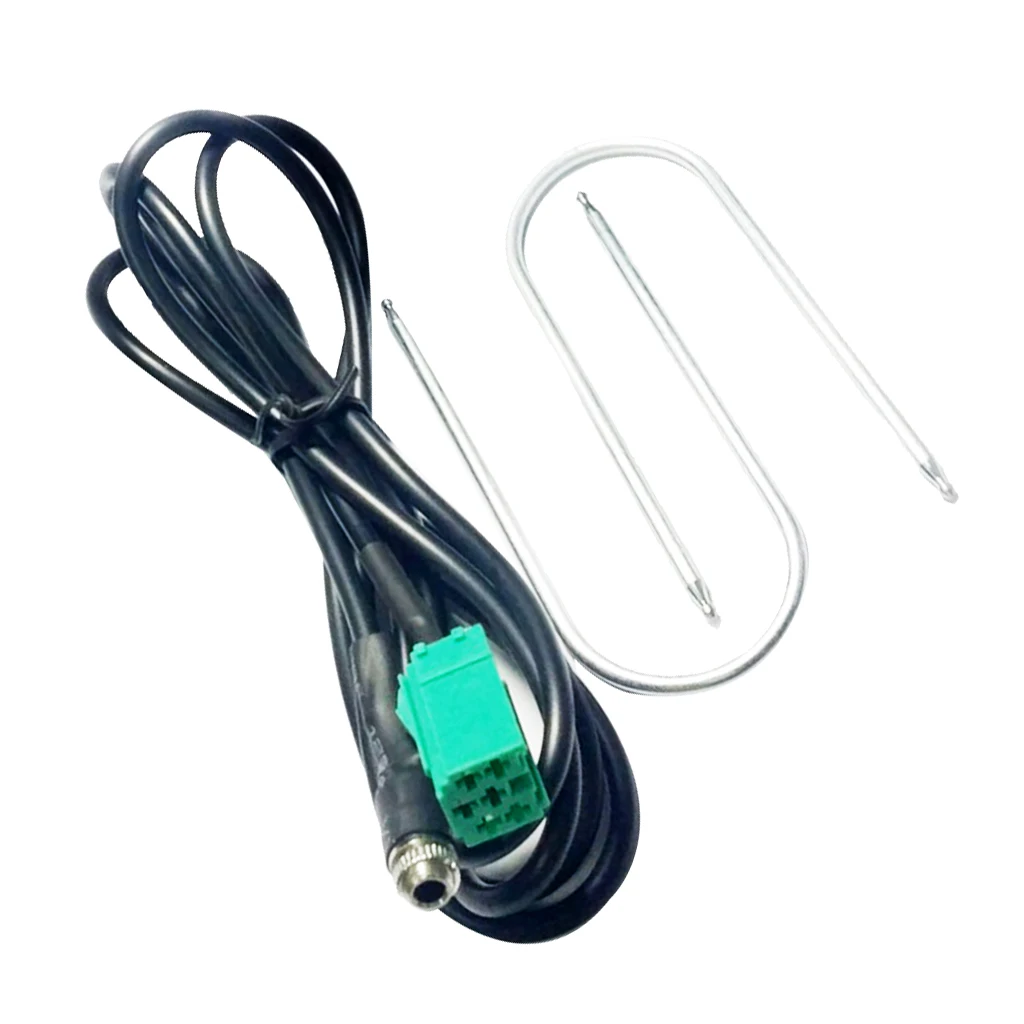 Car Audio Mini ISO 8Pins 3.5MM Female Connector Adpater Cable For   