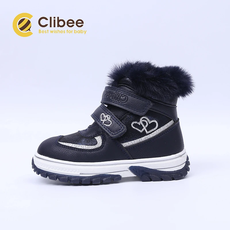 Детские теплые зимние ботинки CLIBEE для мальчиков и девочек повседневные