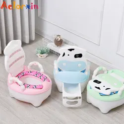 Animal da vaca do bebê infantil potty assento crianças urinol vaso sanitário portátil potty treinamento potty potty