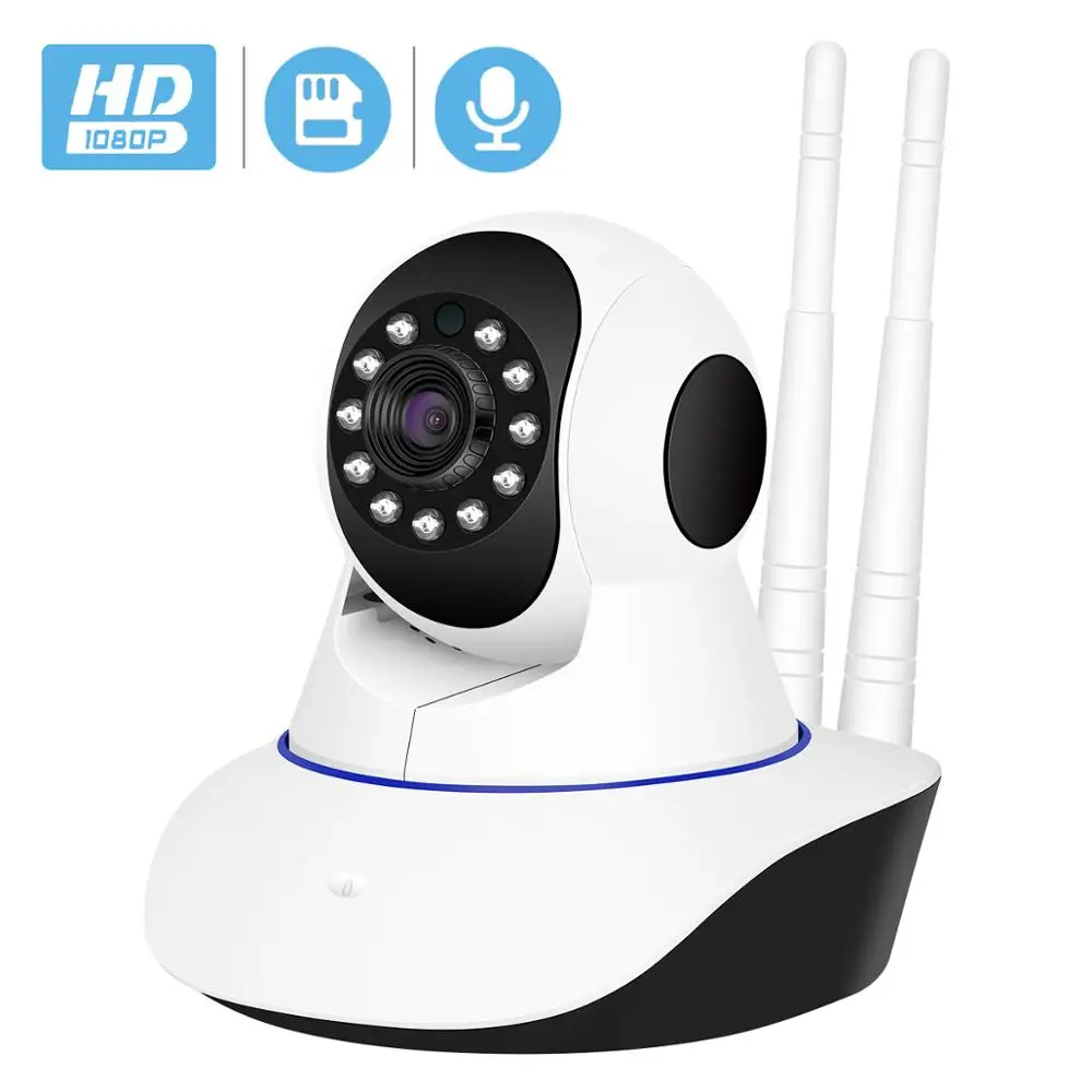 

Wireless IP Camera 1080P WiFi Network Security Night Vision Audio Video Surveillance CCTV Camera P2P ICSee Baby Monitor