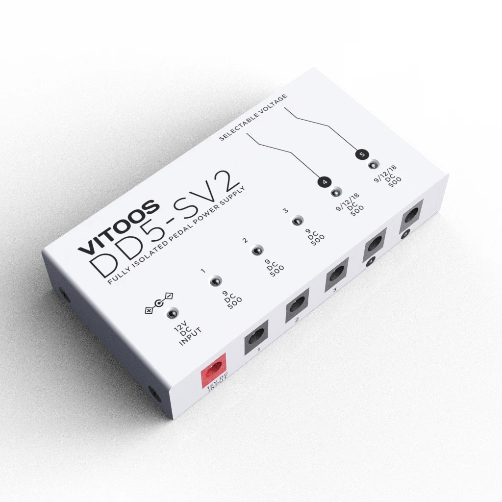 VITOOS DD5-SV2 effect pedal power supply fully isolated Filter ripple Noise reduction High Power Digital effector