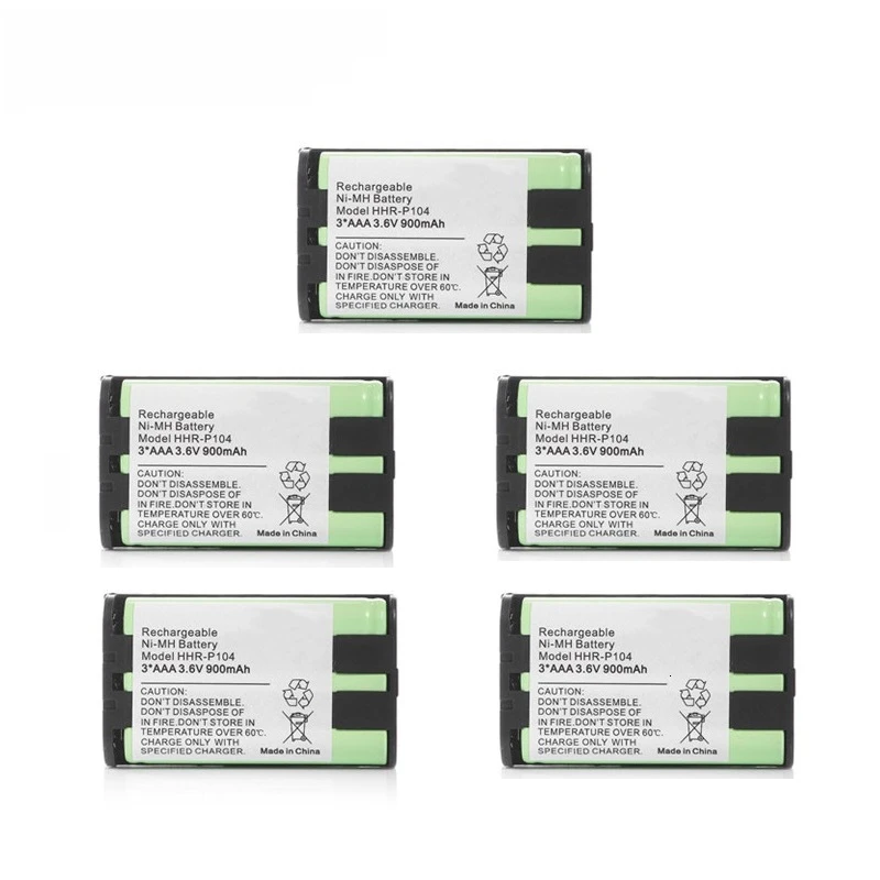3,6 V 900mah аккумулятор для домашнего телефона Panasonic HHR-P104 HHR-P104A/1B HHRP104 type 29 3* AAA NiMH 3,6 V аккумуляторная батарея - Цвет: Красный