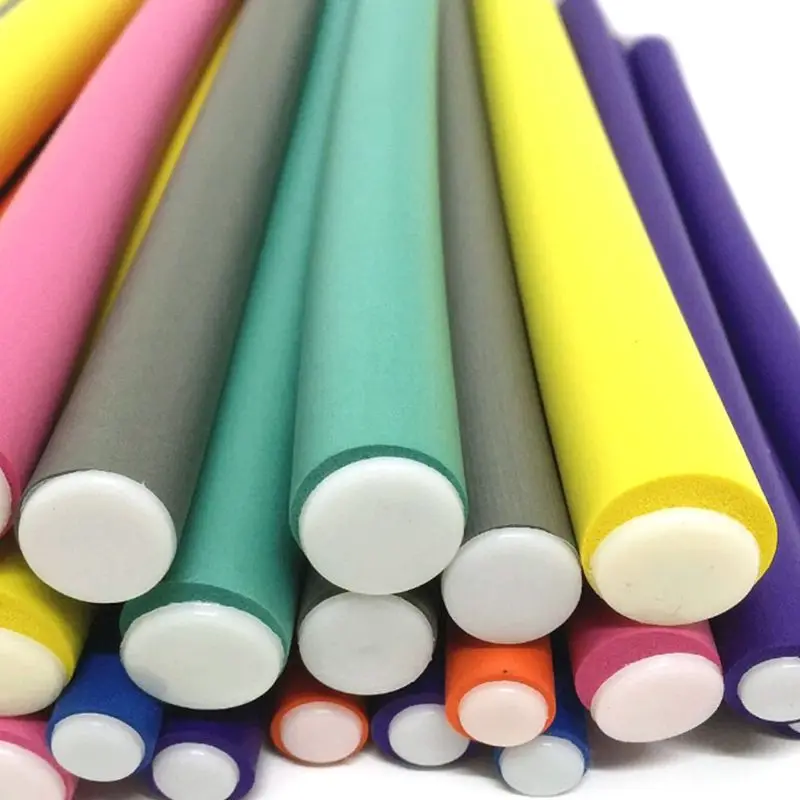 Rolo de Cabelo Ferramenta de Estilo Flexível Curling Rods Magia Modelador Haste Torção-flex 7 Tamanho Acessório Espuma Reutilizável Não Aquecimento Seguro 42 Pçs 8 acessório espuma reutilizável não aquecimento seguro ferramenta de estilo