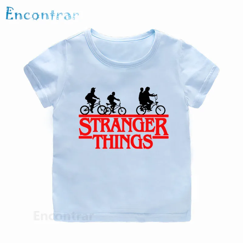 Новая детская футболка с принтом «странные вещи» Детская футболка с круглым вырезом забавная летняя одежда для мальчиков и девочек HKP2501