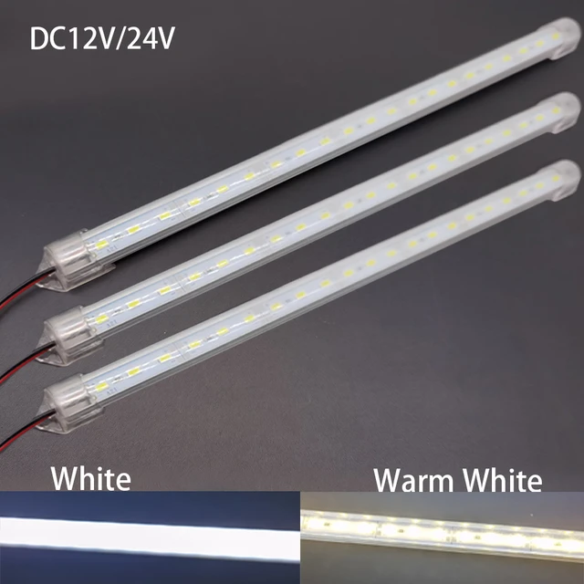 330X15MM Wholesale DC12V/24V 24/48 LED Light Strip Hard Rigid Strip Bar  Light Aluminium shell+pc cover 5730 Lights Strip For DIY