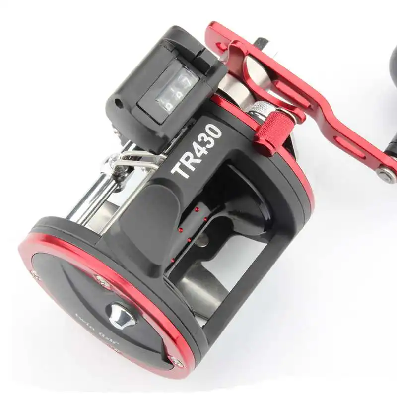 Drum Fishing Reel 4.1:1 Professional Saltwater Level Wind Fishing Round Baitcasting Reel Trolling Fishing Reels