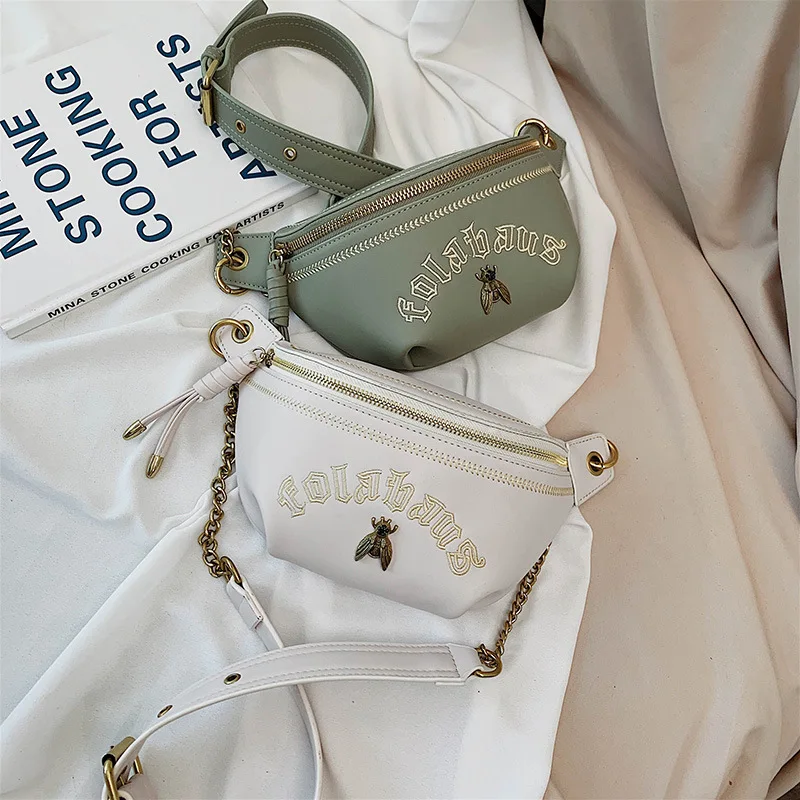 

Shoulder Chest Bag Women's 2019 Autumn And Winter New Style Fashion Network Red Retro Wallet Small Black Bag Versatile Shoulder