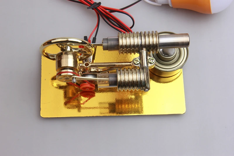 Mini Stirling Engine External Combustion Engine Microgenerator Birthday Present Steam Engine Model Science And School Education (6)
