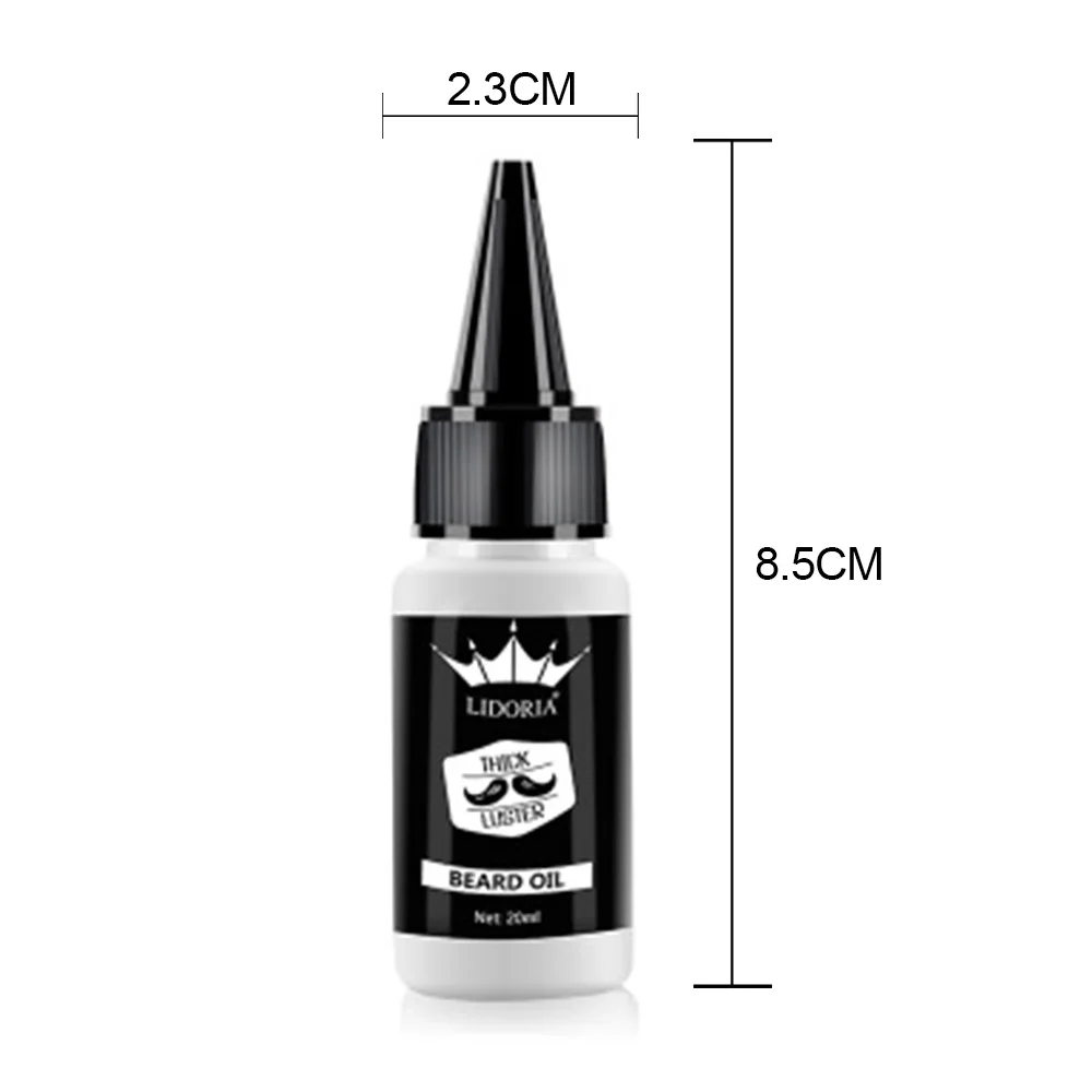 Fashion Beard Growth Fluid Natural Men Moisturize 20ml Moustache Wax Hair Cream Beauty Health Beard Growth Essence for LIDORIA