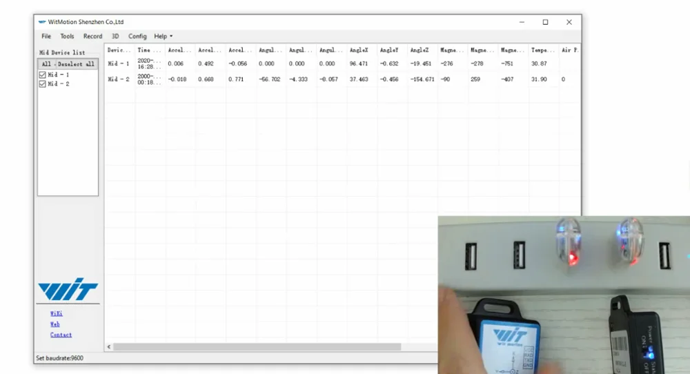 Witmotion-sensor de Inclinação Ângulo de Inclinação + Aceleração + Giroscópio + Bússola Android 9 Eixos Bluetooth 2.0 Bwt901cl pc - Mcu - Image 4
