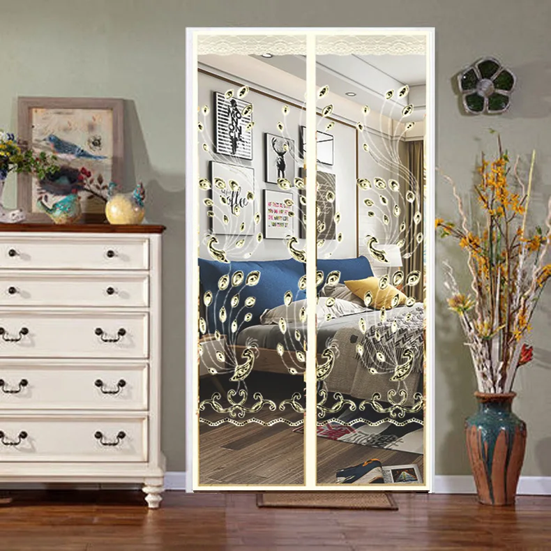 Hot Summer Anti Mosquito Insect Fly Bug Curtains Magnetic Net Mesh Automatic Closing Door Screen Kitchen Net Veil Protector