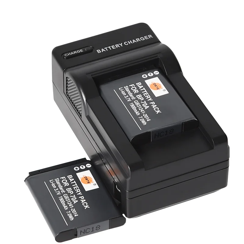 2 шт. 1900 мАч 3 7 V BP 70A BP70A SLB DSTE зарядное устройство для камеры SAMSUNG ES73 ES75 ES80 PL80 PL90 PL100 PL20