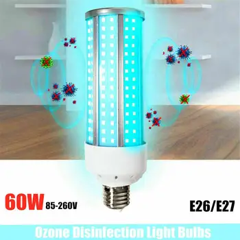 

E27 UV Germicidal Lamp 60W LED UVC Bulb Household Disinfection Light Indoor Suitable for Home, Warehouse, Supermarket