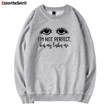 

Enjoythespirit New Fashion Women Sweatshirt Cotton Long Sleeve Funny Autumn Hoodie Streetwear Print Eye Women Clothing Plus Size