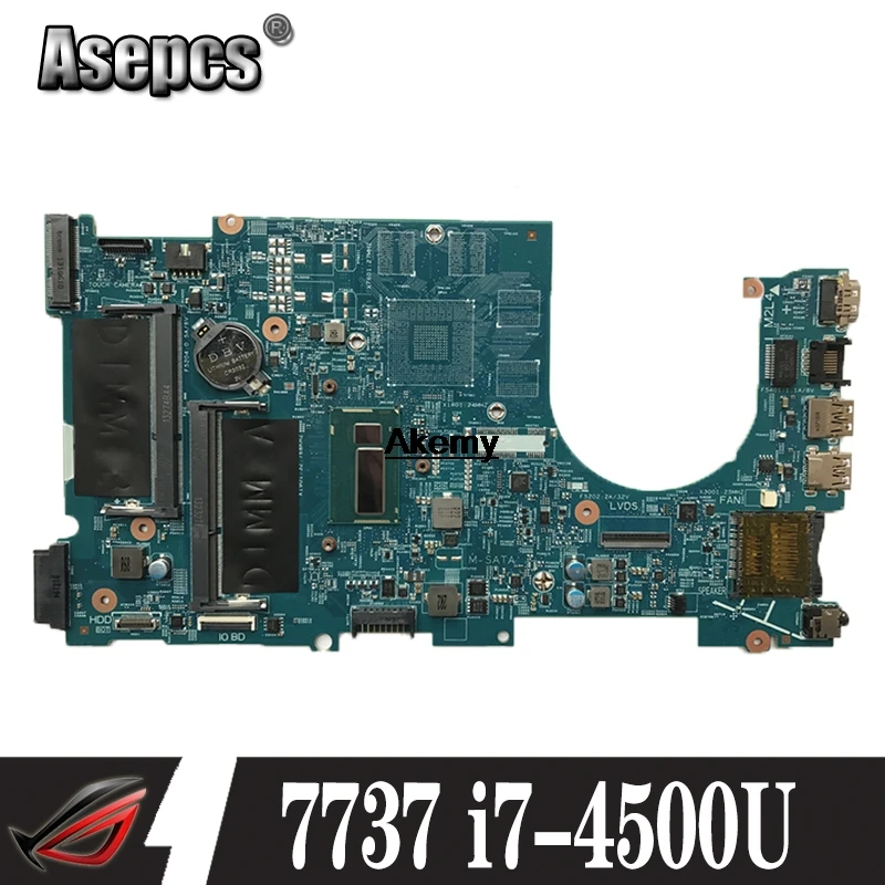 Материнская плата для ноутбука Dell Inspiron 17 7737 12309-1 W/i7-4510U cpu материнская плата NC2TM CN-0NC2TM материнская плата протестирована на