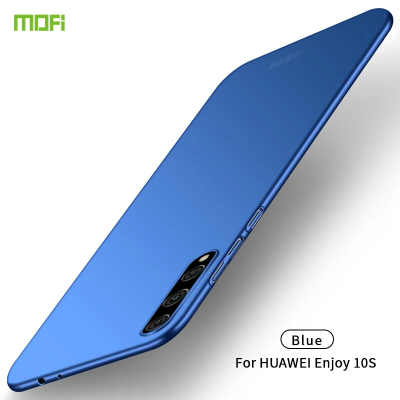 Синий MOFi чехол для телефона для huawei Enjoy 10s Пластиковый Матовый Жесткий чехол для huawei Enjoy10s оболочка ПК Тонкий чехол - Цвет: Синий