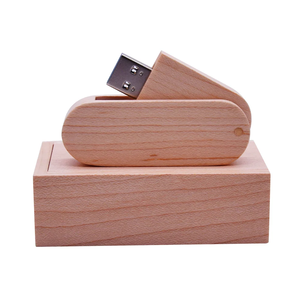 USB3.0+ коробка(10 шт. бесплатный логотип) деревянный клен Usb флеш-накопитель 16 ГБ 32 ГБ 64 ГБ флеш-накопитель 128 Гб карта памяти подарки DIY логотип - Цвет: Maple wood with box