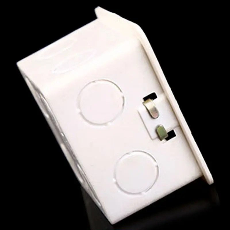 86X86 PVC Junction Box Wall Mount Cassette For Switch Socket Base Switch Bottom Box Electrical Accessories E7CB