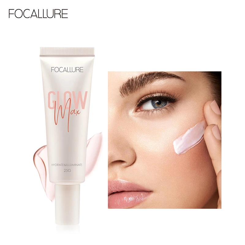 Праймер для лица FOCALLURE GLOWMAX освежающий Крем текстура стойкий увлажняющий