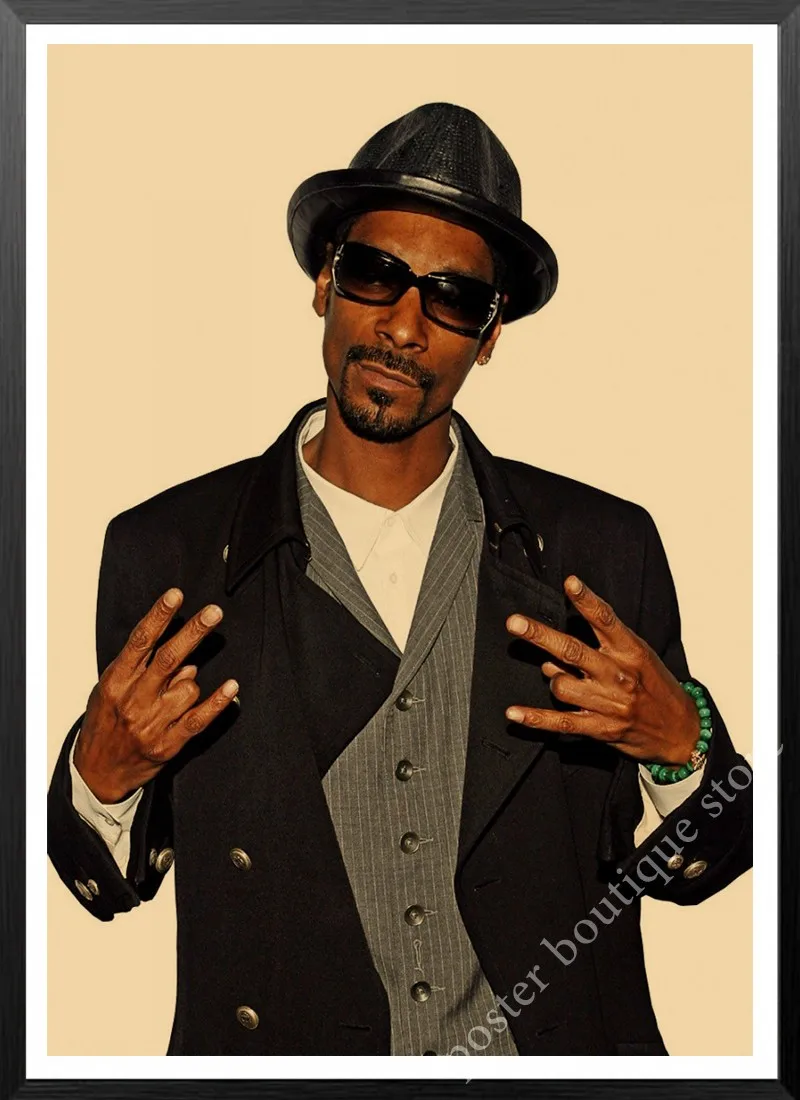 Snoop Dogg плакаты, хип-хоп рэпер певец Snoop Dogg плакат крафт-бумага декоративная наклейка на стену