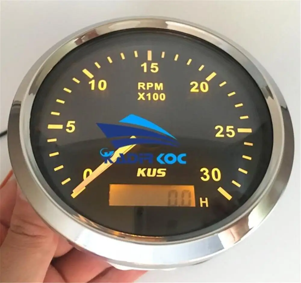 Тахометр 0 3000 об/мин 85 мм 12 В 24 1 шт.|speedometer tachometer|speedometer autospeedometer boat |