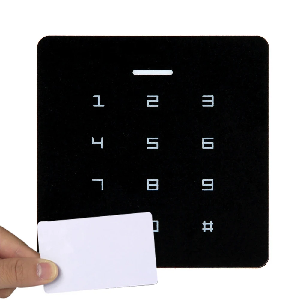 Пароль RFID считыватель карт дверь блок контроля доступа Анти-помехи Бесконтактное управление Лер клавиатура система с 5 ID карты
