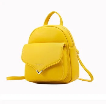 

Dropship Small Backpack Women PU Leather Shoulder Back Pack For Girls Multi-Function Mini Bags Female School Bags Bookpack Women