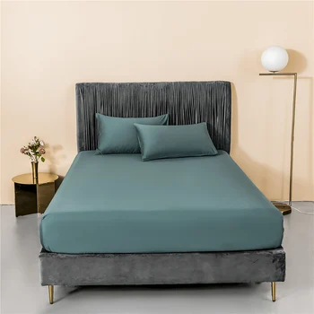 

Machine Washable Warm 100% Cotton Elastic Fitted Sheet Quilt Cover Bed Cover Suitable For King Size