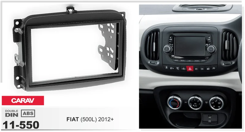 XTRONS 11-550 двойной Din автомобиля стерео панель для FIAT(500L) 2012