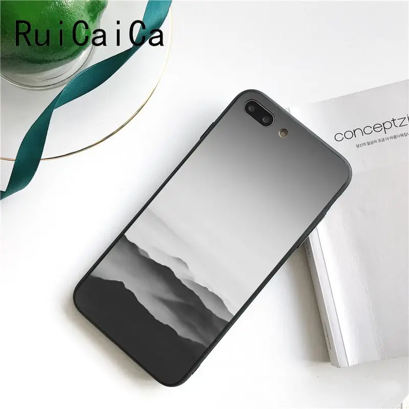 landscape mountain white smoke tree