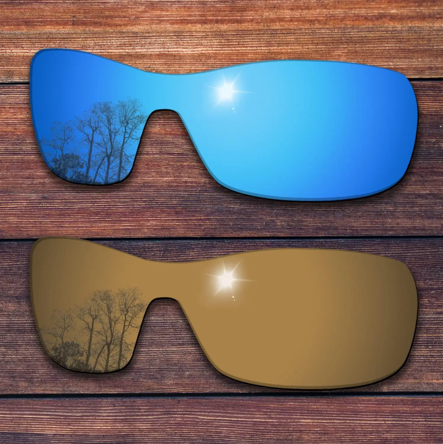 Поляризованные солнцезащитные очки OOWLIT 2 шт. Сменные линзы для Oakley Antix Ocean синие +