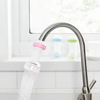 

360 Degree Rotatable Water Saving Filters Faucet Mounted Dual Spout Kitchen Sink Taps Sprayer Shower Head Nozzle Faucet