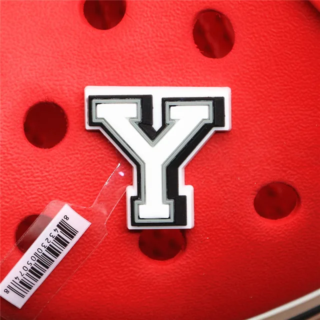 Original PVC Shoe Buckle Accessories DIY Combination English Alphabet Shoes Decoration Jibz for Croc Charms Bracelets Kids Gifts U165-Y