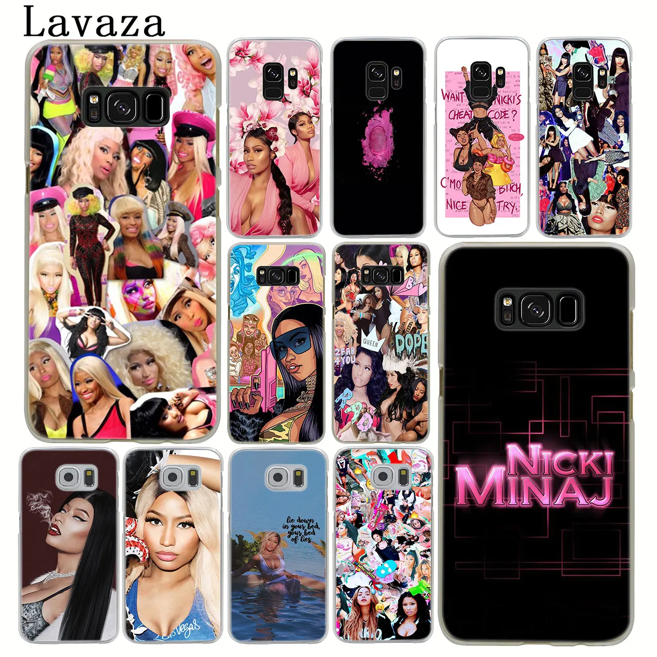 

Lavaza Rap singer Nicki Minaj Hard Transparent Phone Case for Samsung Galaxy S10 E S10E S8 S9 Plus S6 S7 Edge Cover