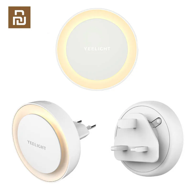 Yeelight-Lámpara inteligente de pared con Sensor sensible a la luz para niños, lámpara de noche con luz LED para pasillo, hogar y dormitorio