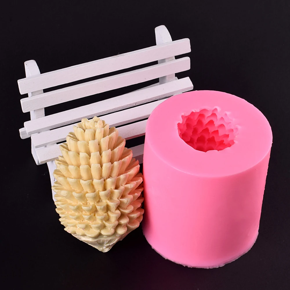 

Pine Cones Shape Silicone Candle Making Mold 3d Handmade Diy Scented Candle Mold Diy Candle Craft For Candle Making Moldes