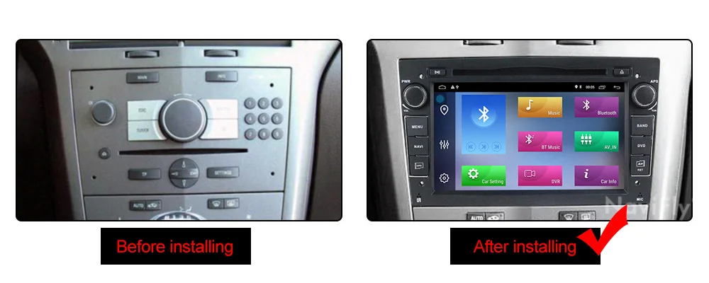 Best Navifly 2 Din Android 9.1 Car Radio multimedia Player For Opel Astra Vectra Antara Zafira Corsa GPS Navigation Wifi car stereo 10