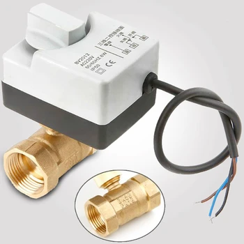 

AC220V DN15 DN20 DN25 brass electric valve 2-way motorized ball valve three wires Electric Actuato with Manual switch